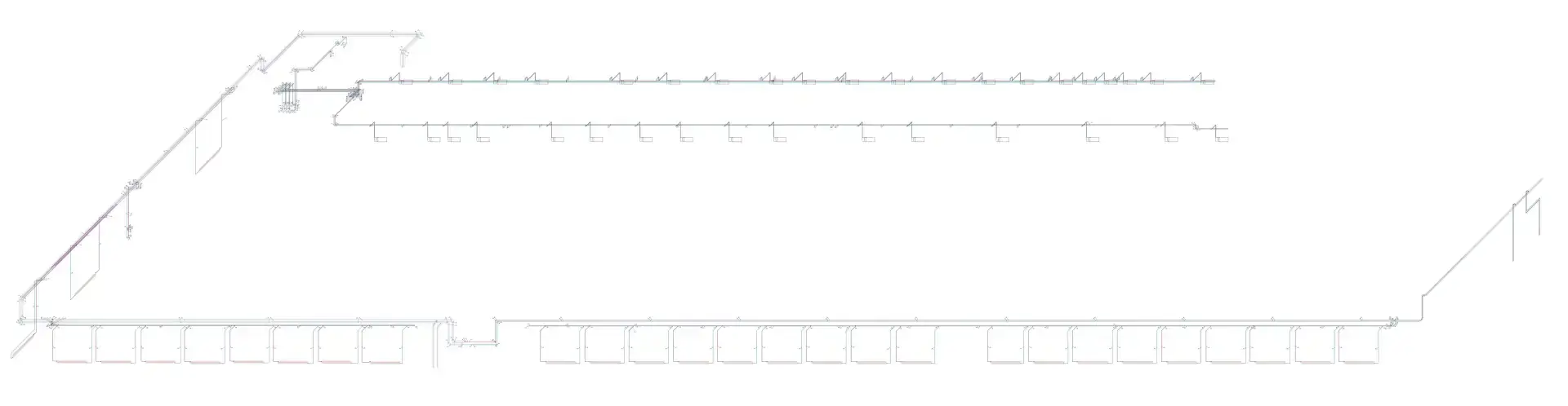 Раскладка сэндвич-панелей торгового комплекса в Ленинградской области