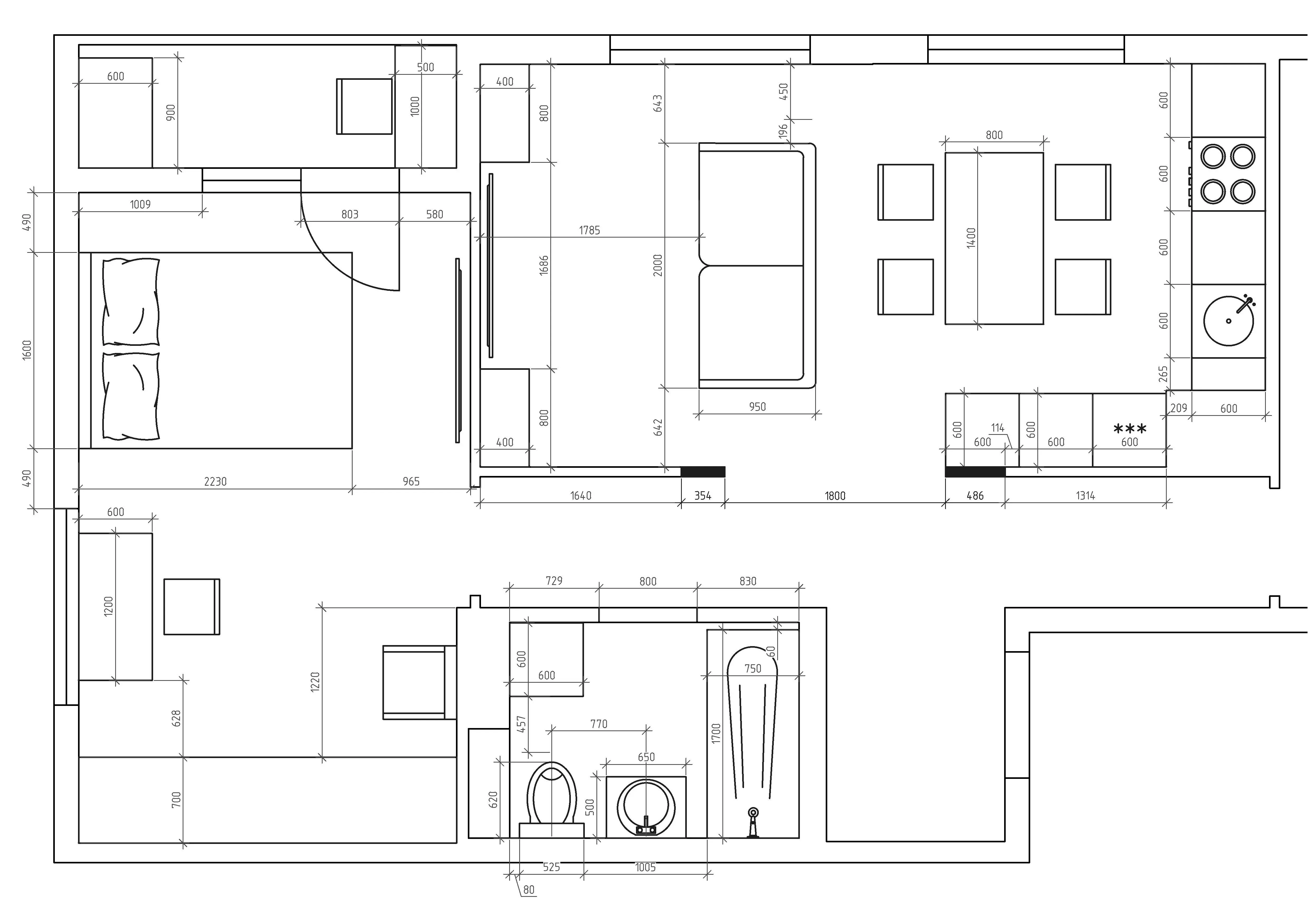 Перегородка для зонирования пространства в квартире