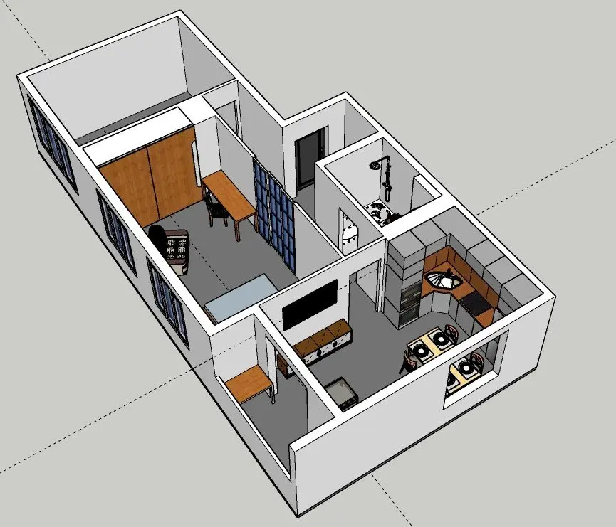 3D-модель детского спортивного комплекса с комплектом чертежей для производства